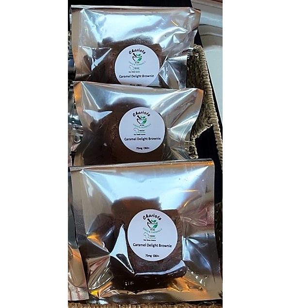 CBD Cannabis Edible Caramel Delight Brownies Buy Order Shopping Online Delivery Shipping Locally all Around South Africa and Internationally